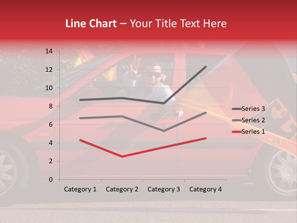 Stretch Isolated Woman PowerPoint Template