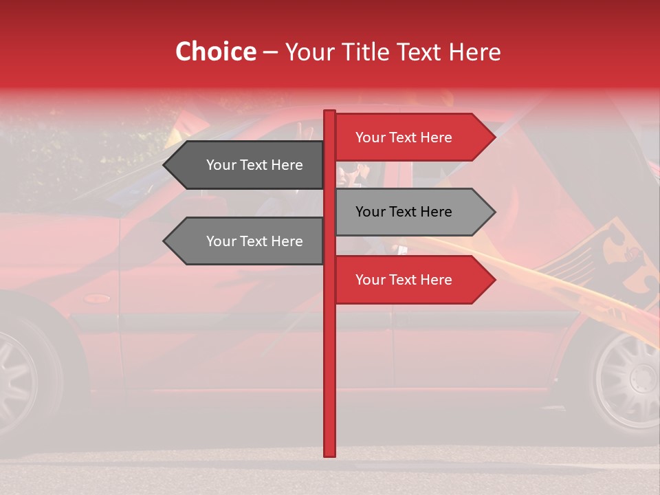 Stretch Isolated Woman PowerPoint Template