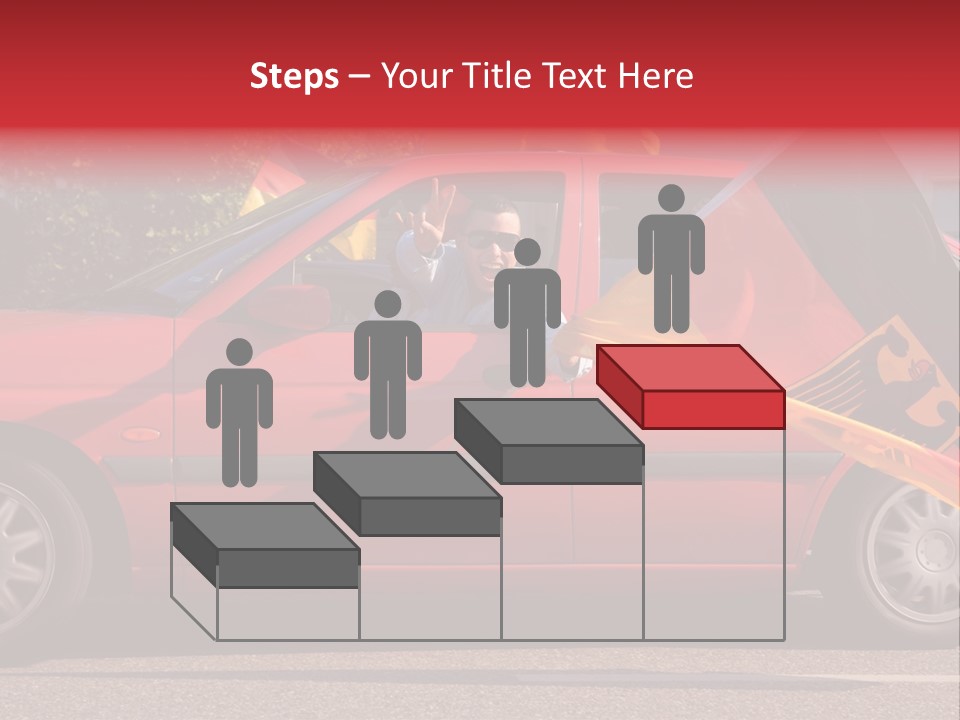 Stretch Isolated Woman PowerPoint Template