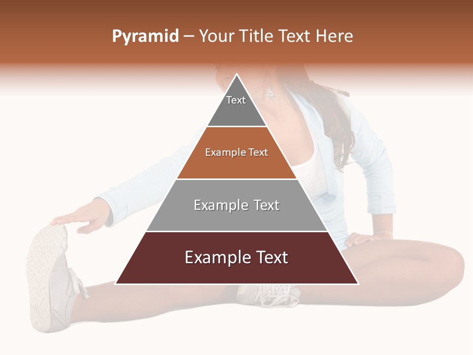 Stretch Isolated Woman PowerPoint Template