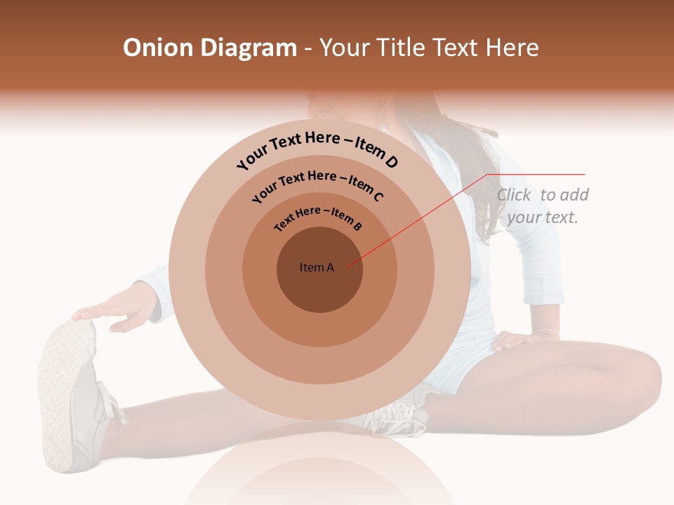 Stretch Isolated Woman PowerPoint Template