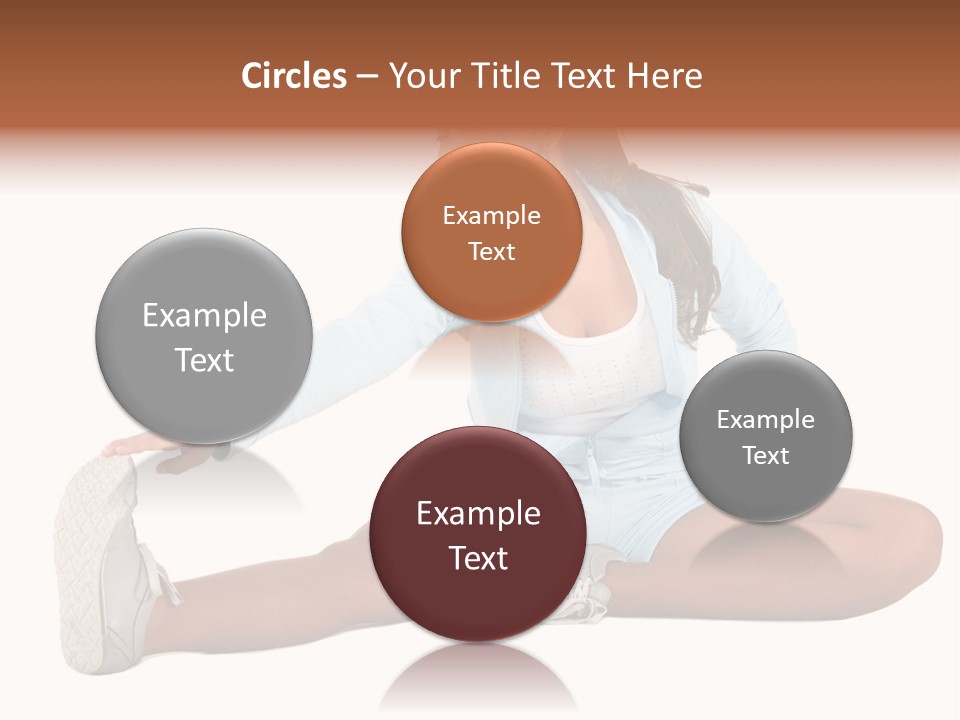 Stretch Isolated Woman PowerPoint Template