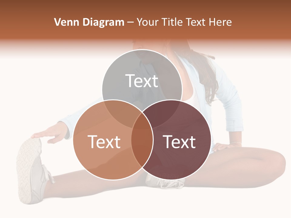 Stretch Isolated Woman PowerPoint Template