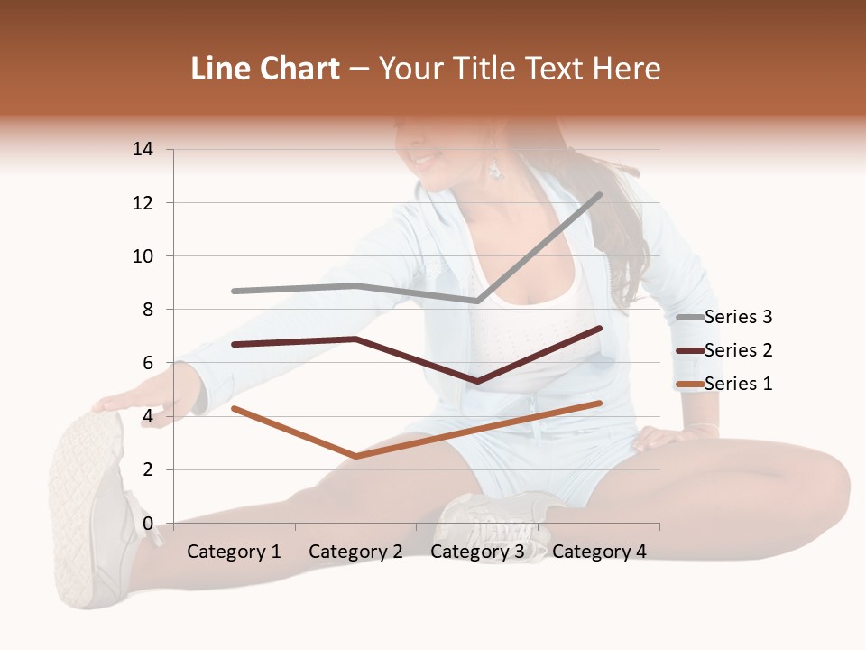 Stretch Isolated Woman PowerPoint Template