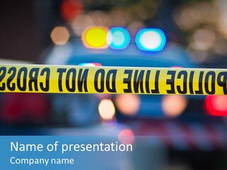 Criminal Detective Boundary PowerPoint Template