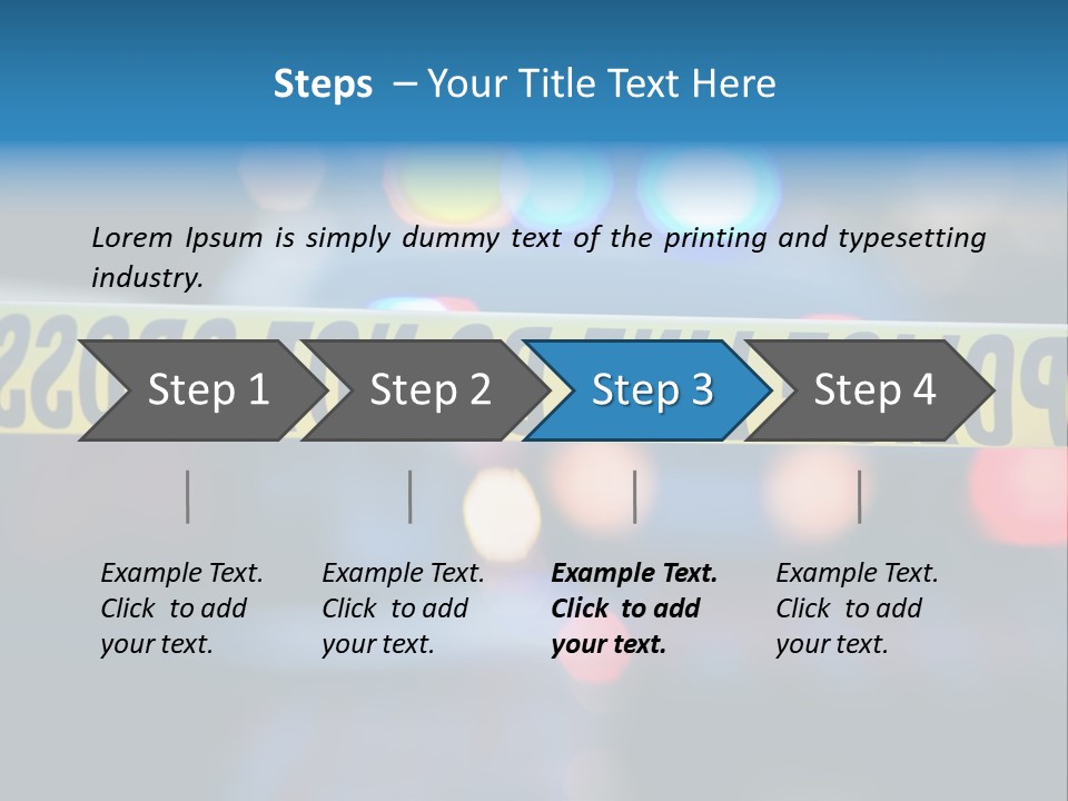 Criminal Detective Boundary PowerPoint Template