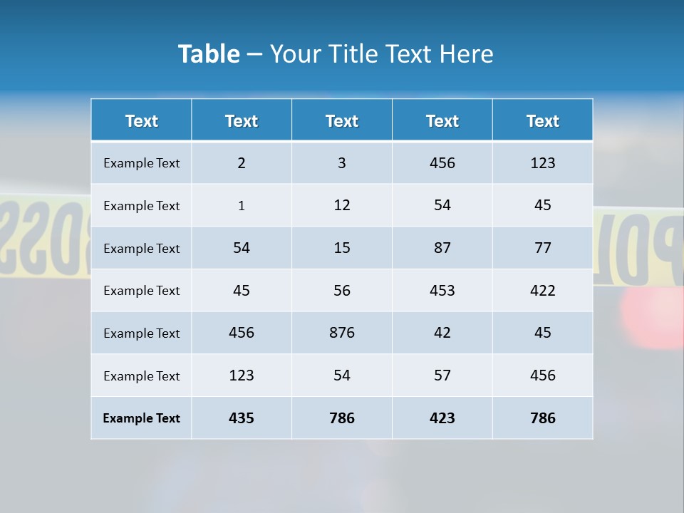 Criminal Detective Boundary PowerPoint Template