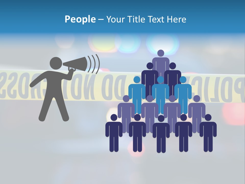 Criminal Detective Boundary PowerPoint Template