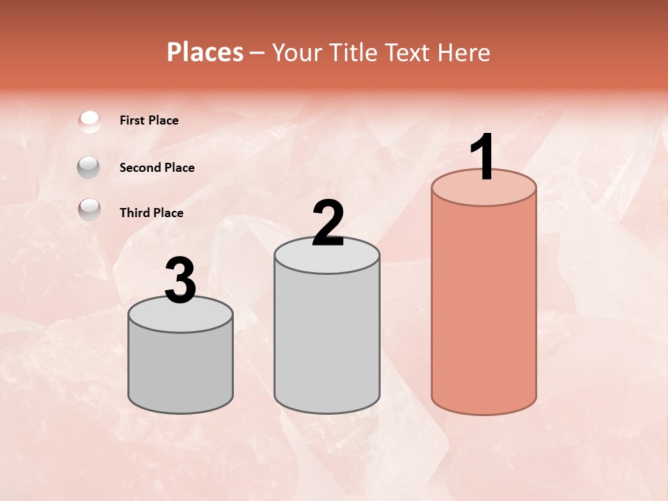 A Pile Of Pink Crystals Powerpoint Template PowerPoint Template