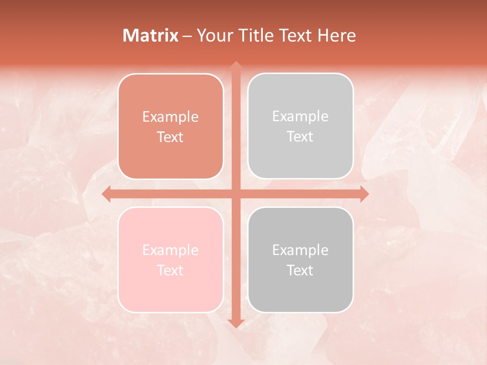 A Pile Of Pink Crystals Powerpoint Template PowerPoint Template