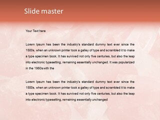 A Pile Of Pink Crystals Powerpoint Template PowerPoint Template