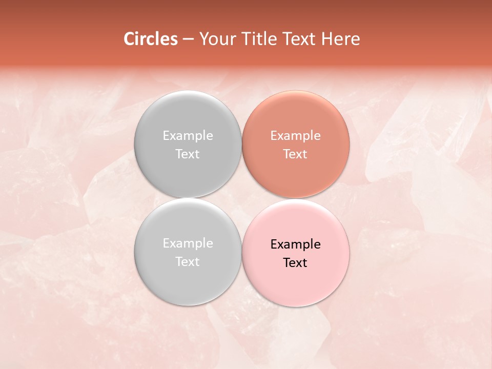 A Pile Of Pink Crystals Powerpoint Template PowerPoint Template