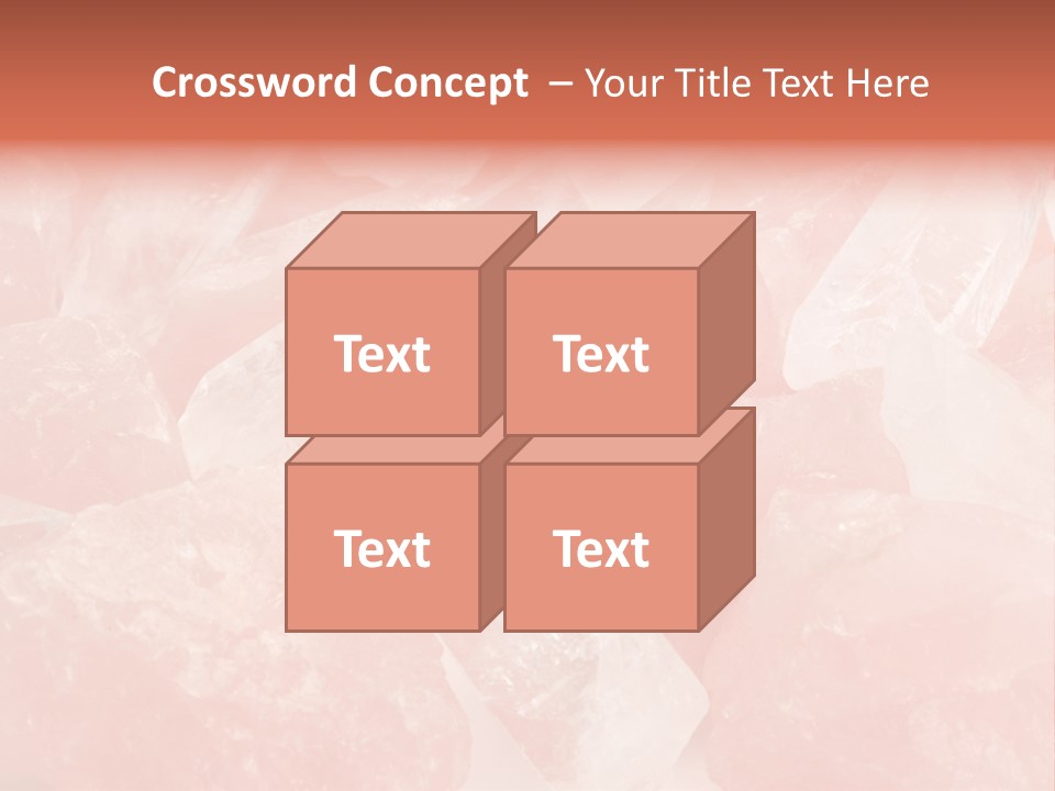 A Pile Of Pink Crystals Powerpoint Template PowerPoint Template