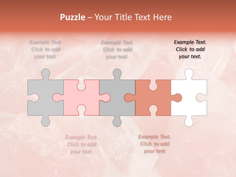 A Pile Of Pink Crystals Powerpoint Template PowerPoint Template