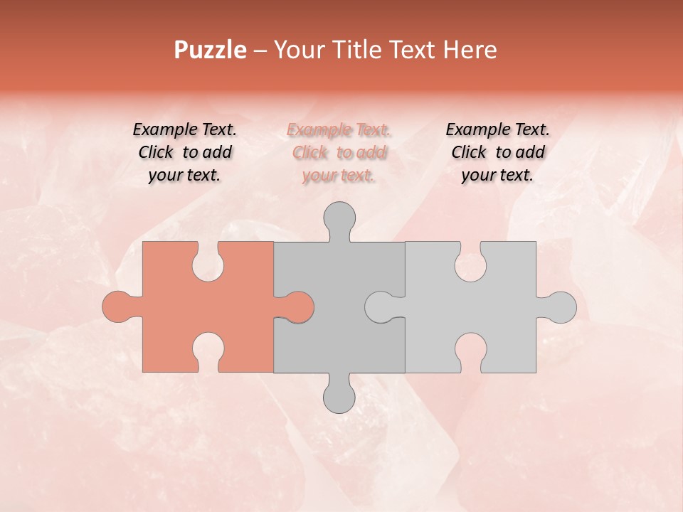 A Pile Of Pink Crystals Powerpoint Template PowerPoint Template