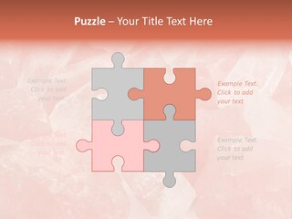 A Pile Of Pink Crystals Powerpoint Template PowerPoint Template