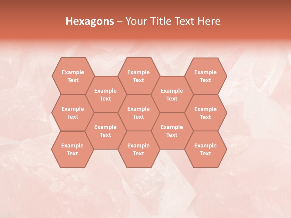 A Pile Of Pink Crystals Powerpoint Template PowerPoint Template