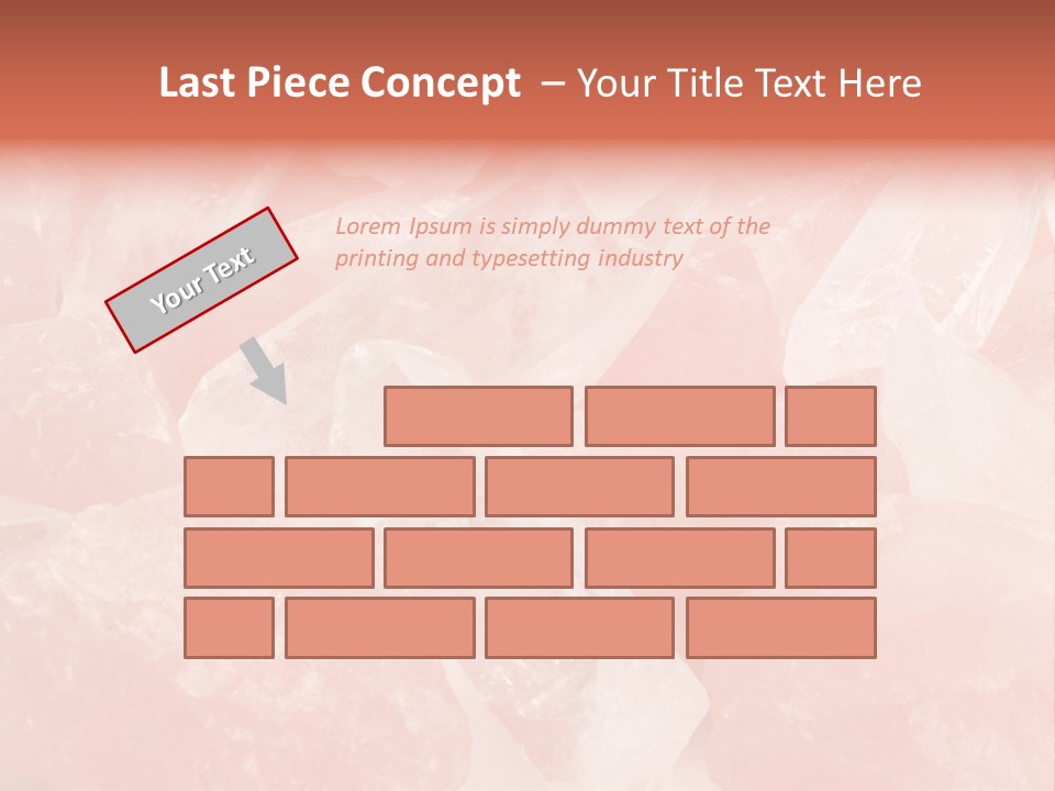 A Pile Of Pink Crystals Powerpoint Template PowerPoint Template