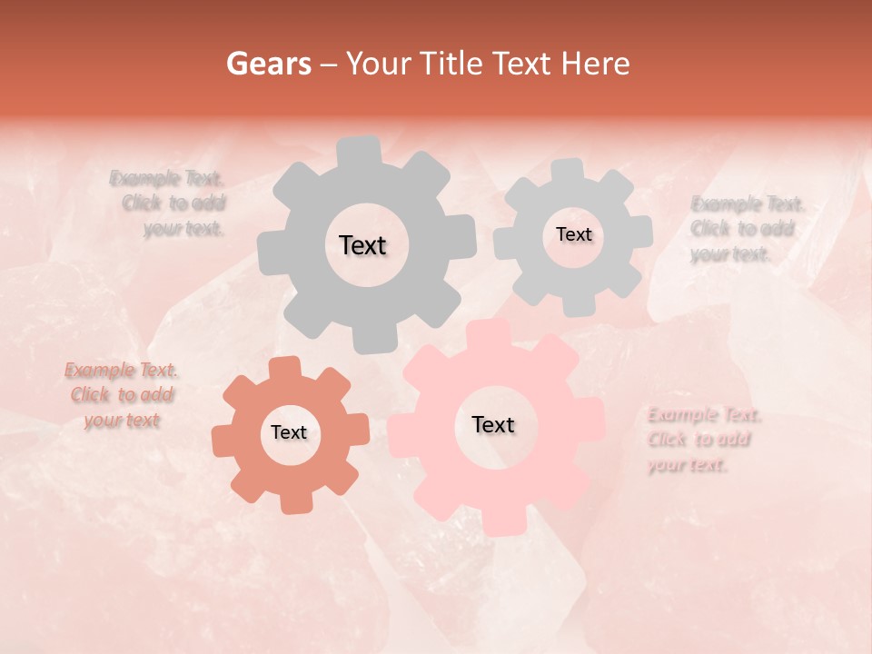 A Pile Of Pink Crystals Powerpoint Template PowerPoint Template