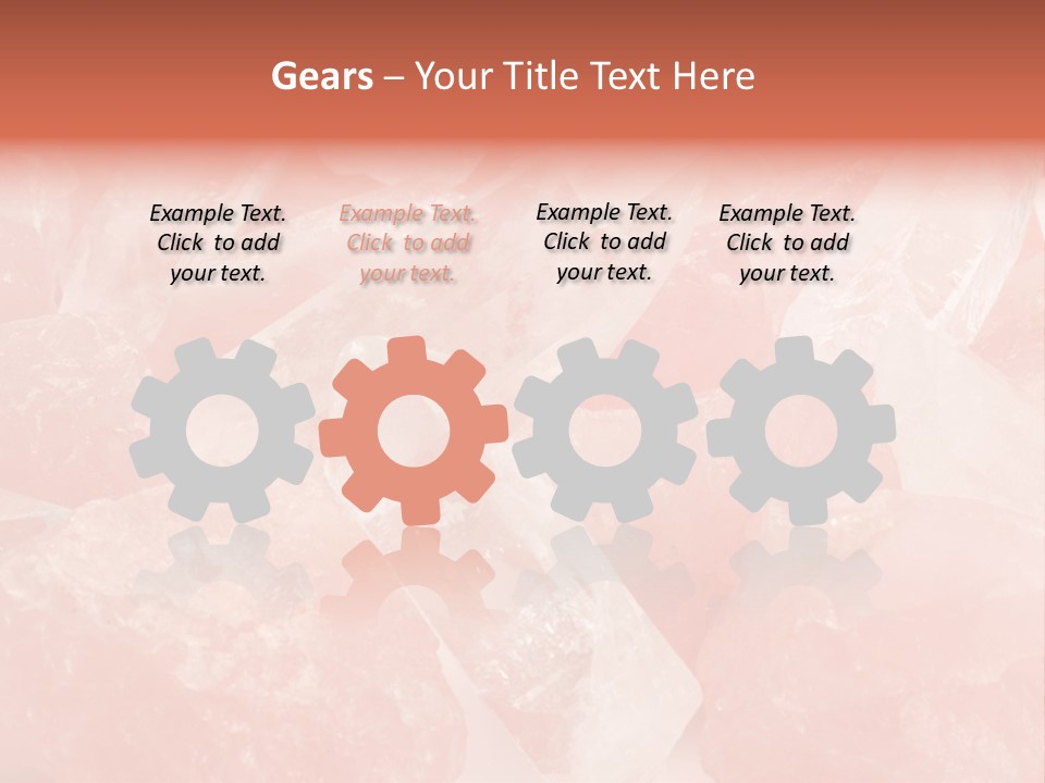 A Pile Of Pink Crystals Powerpoint Template PowerPoint Template