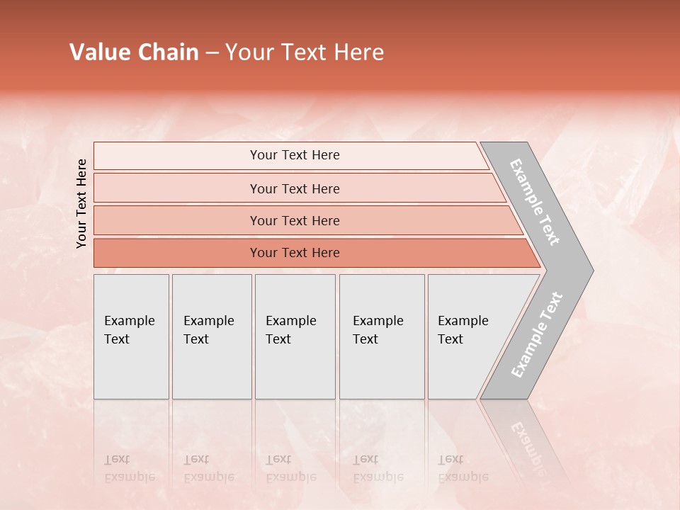 A Pile Of Pink Crystals Powerpoint Template PowerPoint Template