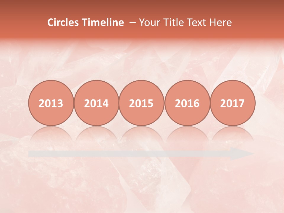 A Pile Of Pink Crystals Powerpoint Template PowerPoint Template