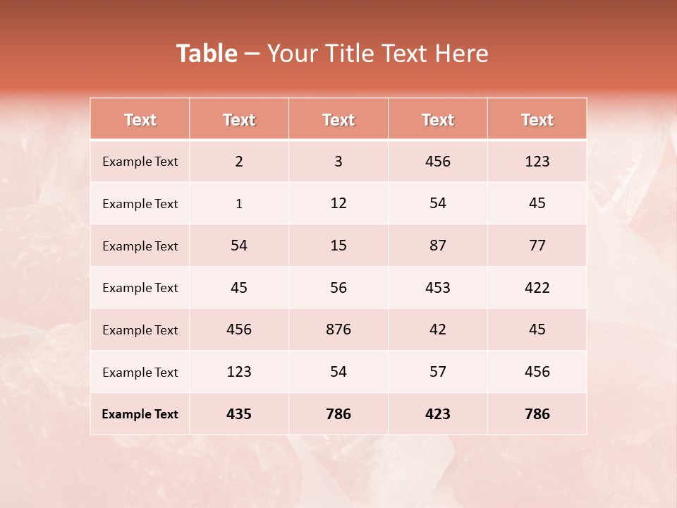 A Pile Of Pink Crystals Powerpoint Template PowerPoint Template