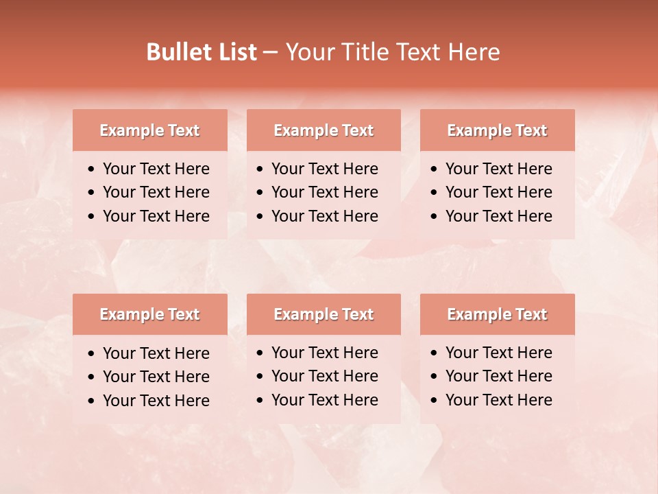 A Pile Of Pink Crystals Powerpoint Template PowerPoint Template
