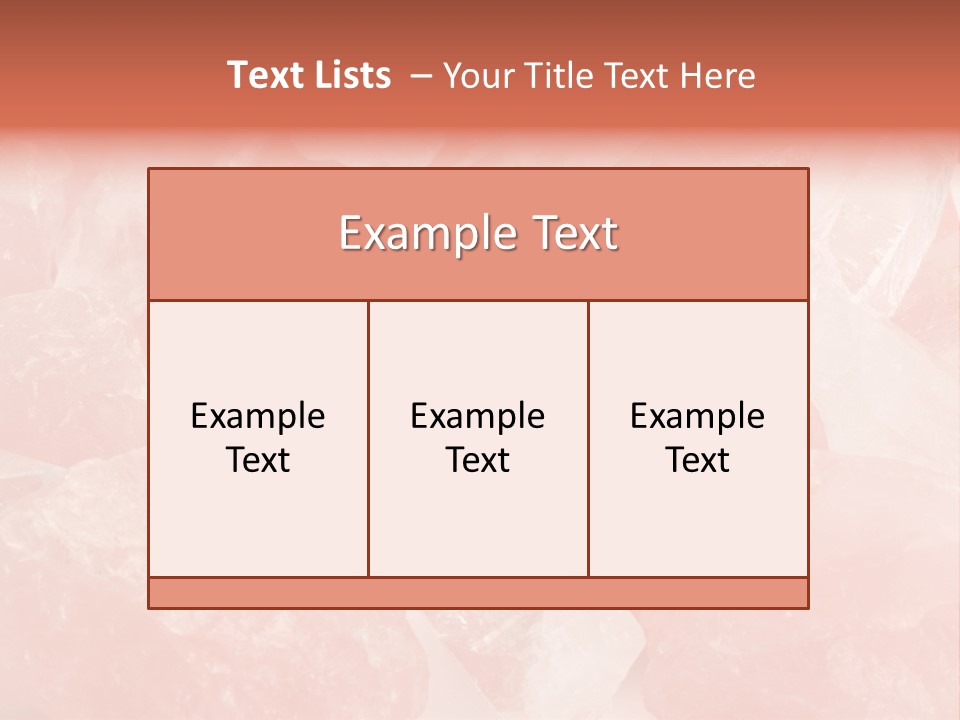 A Pile Of Pink Crystals Powerpoint Template PowerPoint Template