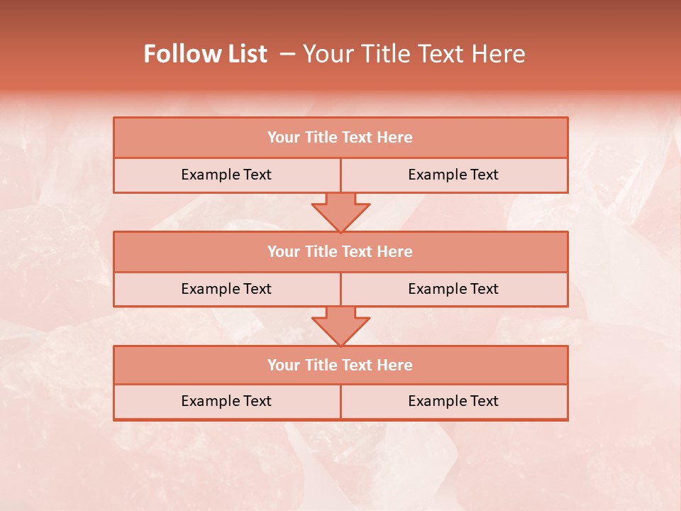 A Pile Of Pink Crystals Powerpoint Template PowerPoint Template