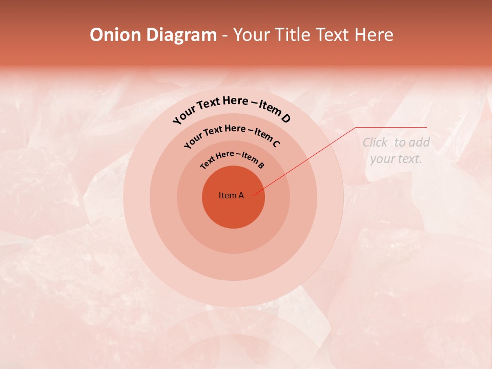 A Pile Of Pink Crystals Powerpoint Template PowerPoint Template