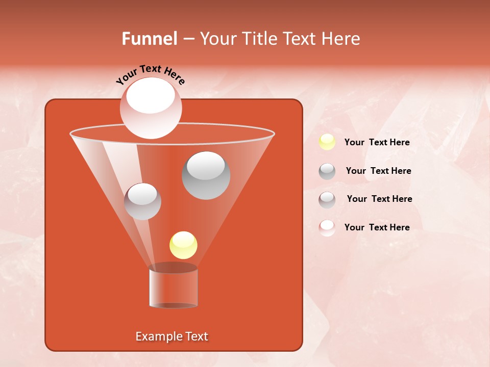 A Pile Of Pink Crystals Powerpoint Template PowerPoint Template