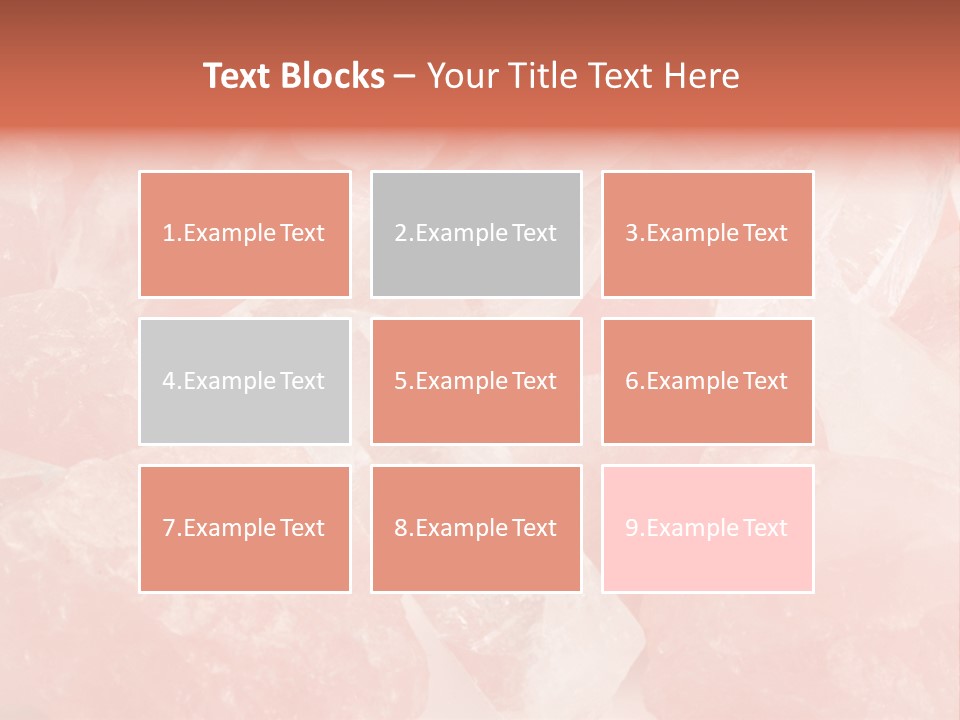 A Pile Of Pink Crystals Powerpoint Template PowerPoint Template