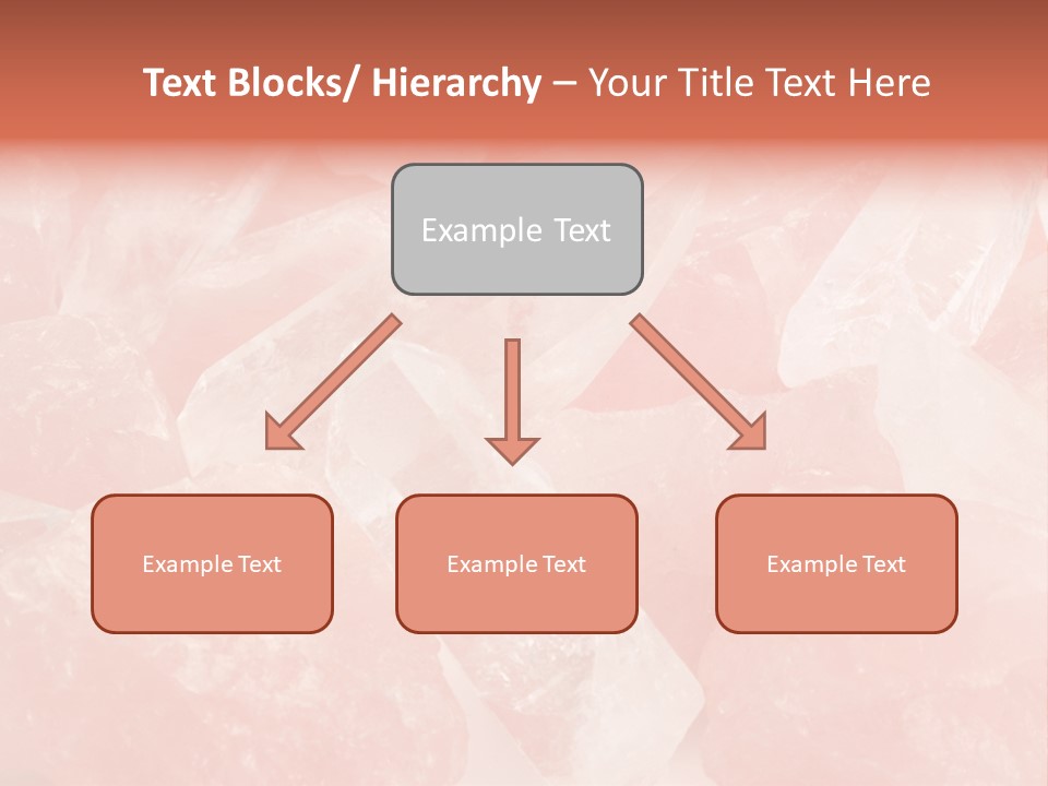 A Pile Of Pink Crystals Powerpoint Template PowerPoint Template