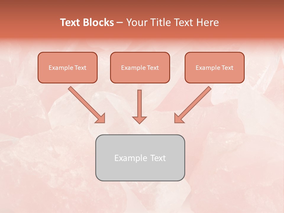 A Pile Of Pink Crystals Powerpoint Template PowerPoint Template