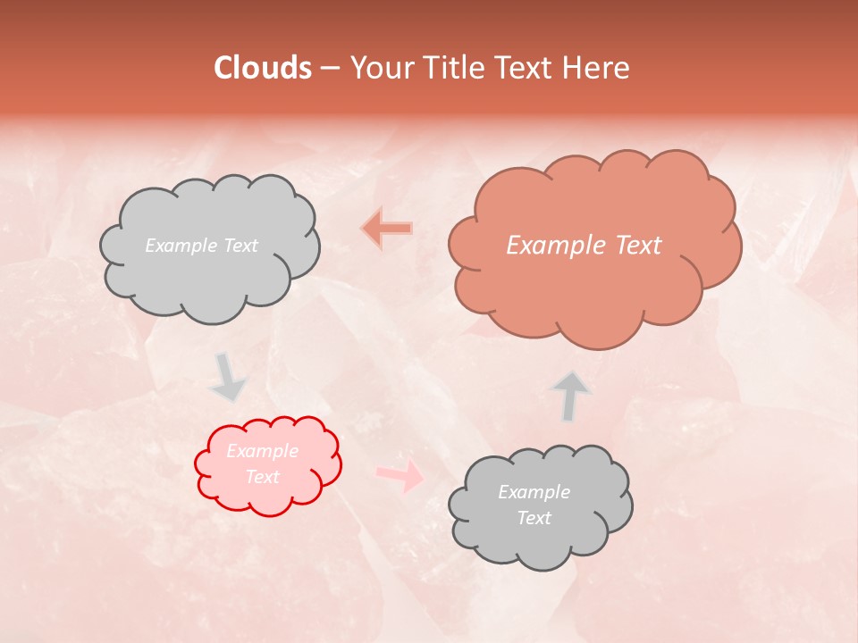 A Pile Of Pink Crystals Powerpoint Template PowerPoint Template