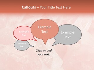 A Pile Of Pink Crystals Powerpoint Template PowerPoint Template