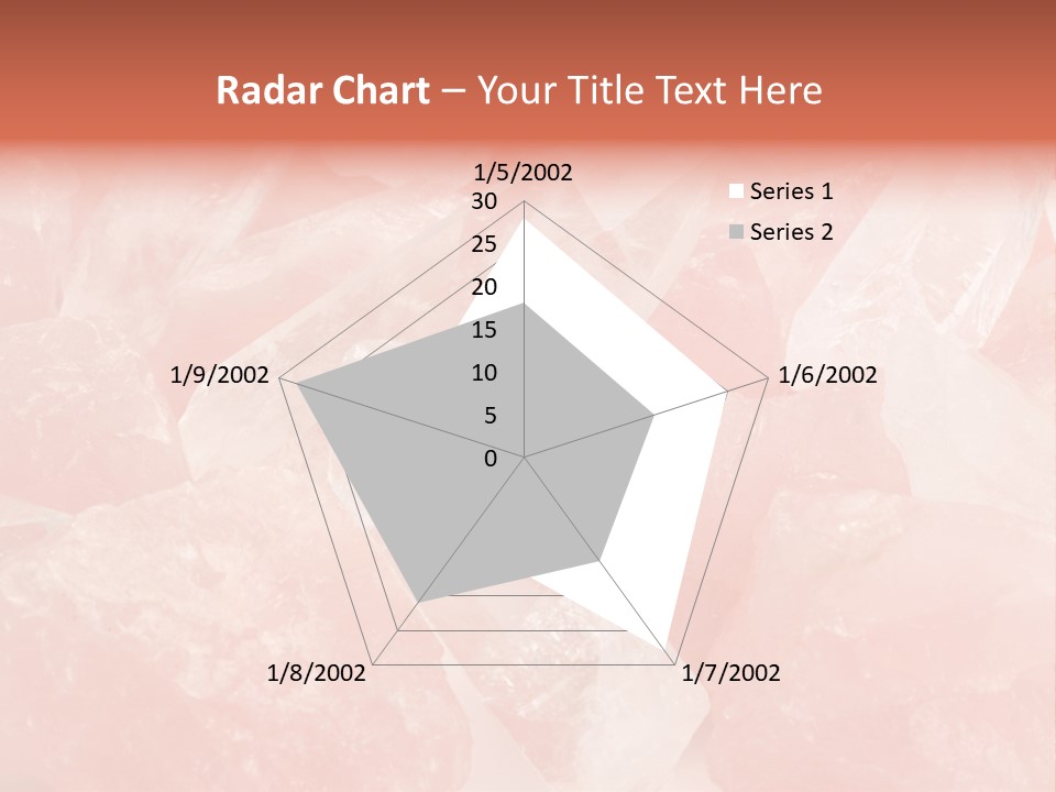 A Pile Of Pink Crystals Powerpoint Template PowerPoint Template