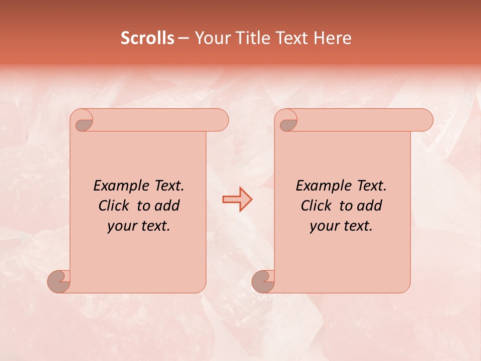A Pile Of Pink Crystals Powerpoint Template PowerPoint Template