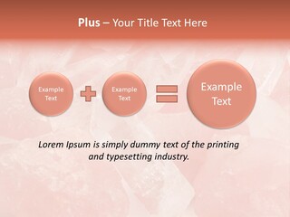 A Pile Of Pink Crystals Powerpoint Template PowerPoint Template
