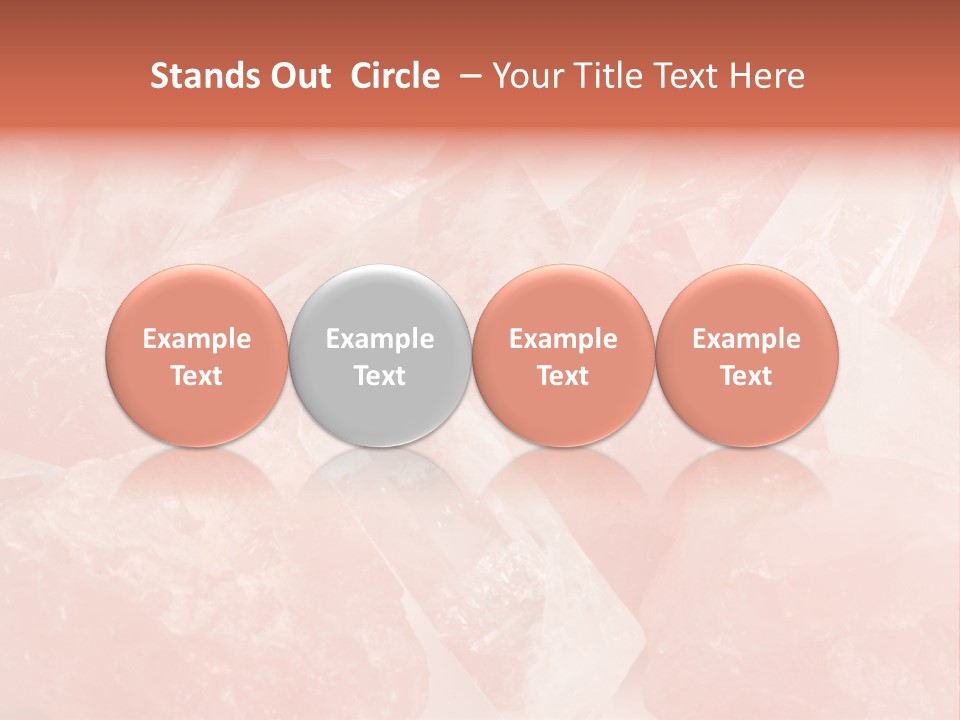 A Pile Of Pink Crystals Powerpoint Template PowerPoint Template