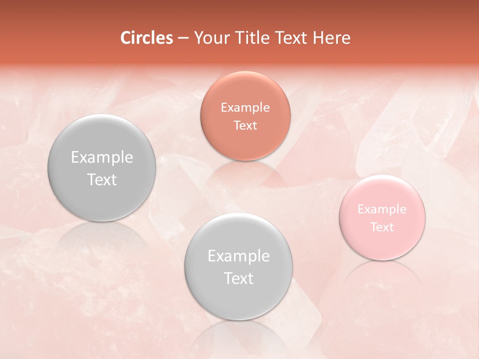 A Pile Of Pink Crystals Powerpoint Template PowerPoint Template