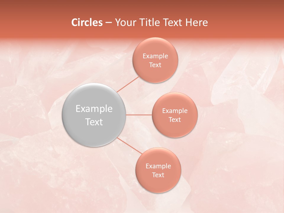 A Pile Of Pink Crystals Powerpoint Template PowerPoint Template