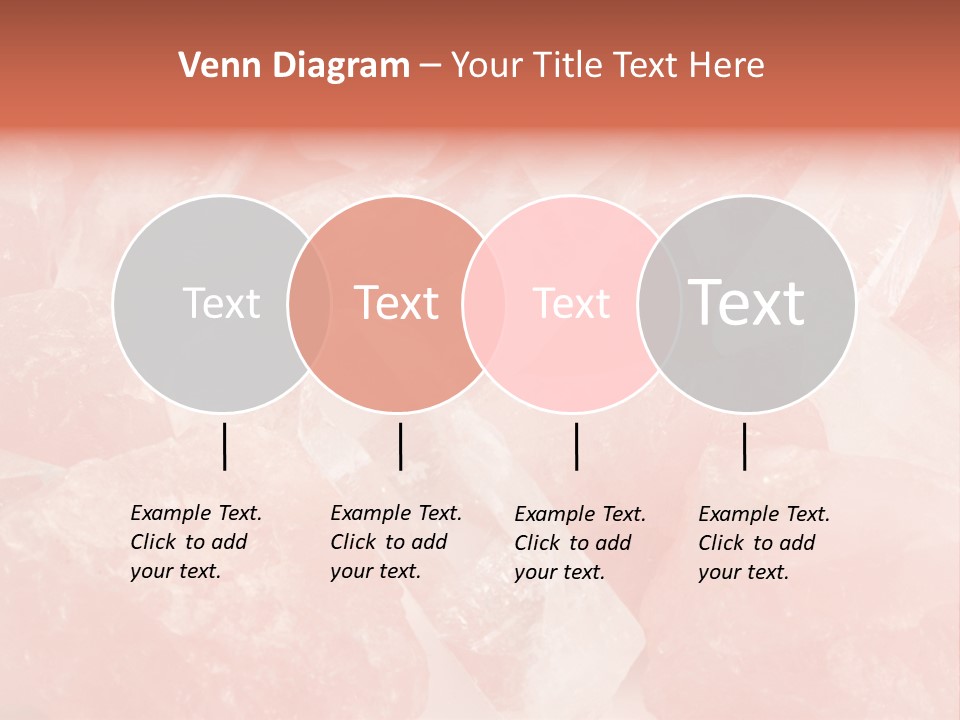 A Pile Of Pink Crystals Powerpoint Template PowerPoint Template