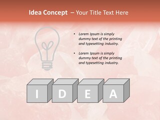 A Pile Of Pink Crystals Powerpoint Template PowerPoint Template