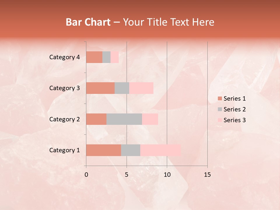 A Pile Of Pink Crystals Powerpoint Template PowerPoint Template