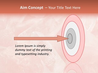 A Pile Of Pink Crystals Powerpoint Template PowerPoint Template