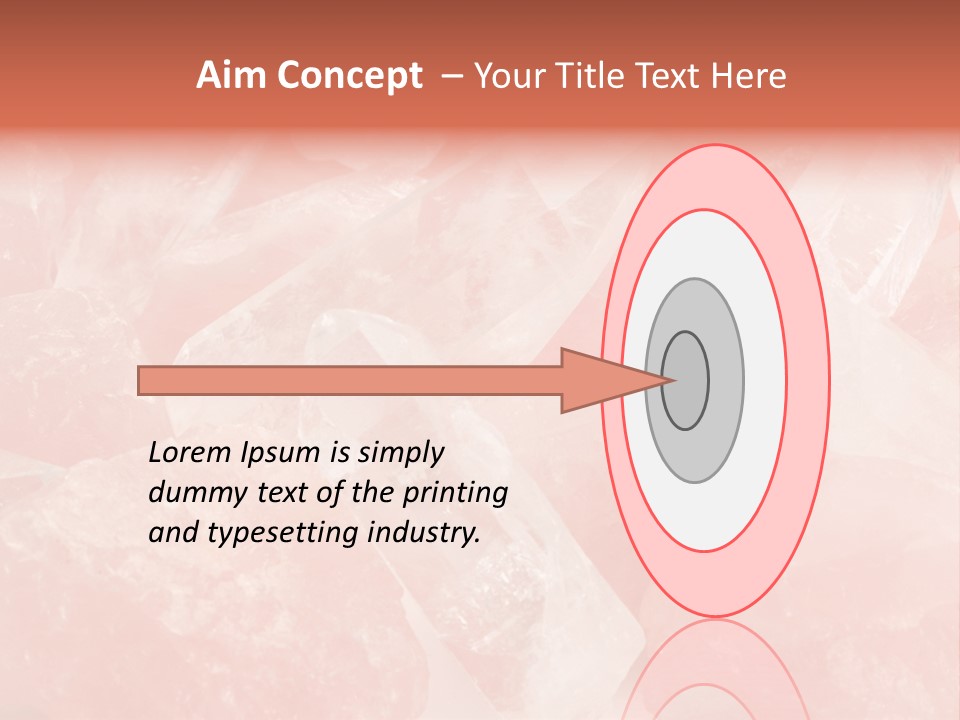 A Pile Of Pink Crystals Powerpoint Template PowerPoint Template