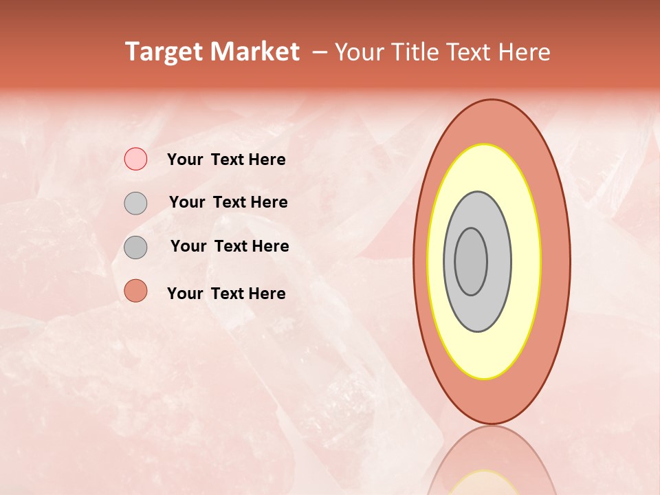 A Pile Of Pink Crystals Powerpoint Template PowerPoint Template