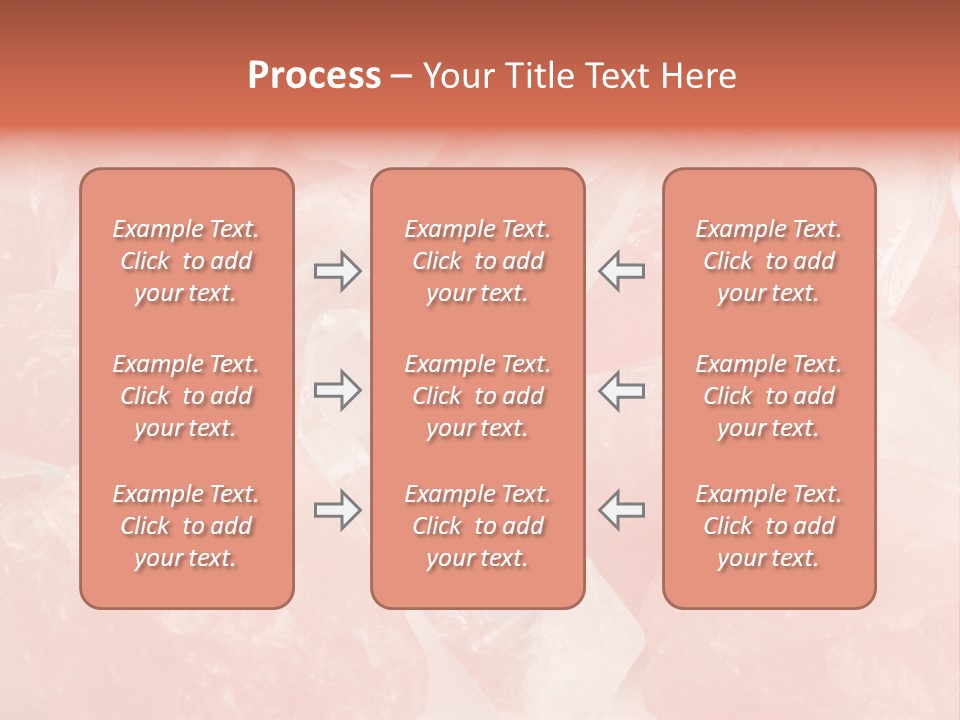 A Pile Of Pink Crystals Powerpoint Template PowerPoint Template